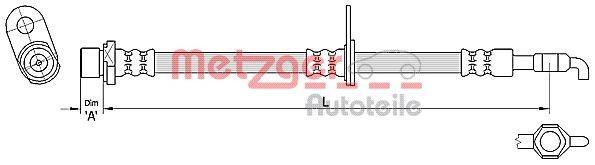 Metzger 4110285 Bremsschlauch