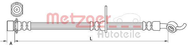 Metzger 4110986 Bremsschlauch