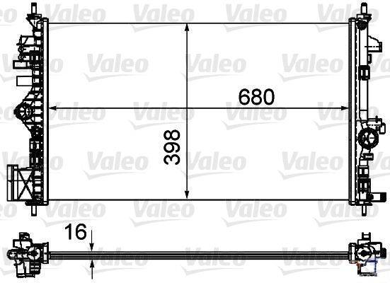 Valeo' markiertes Bild mit Abmessungen von 680 x 398 und einem kleineren Abschnitt mit der Bezeichnung 16, der wahrscheinlich eine Produktgröße veranschaulicht.