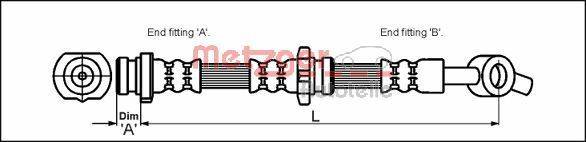 Metzger 4111986 Bremsschlauch