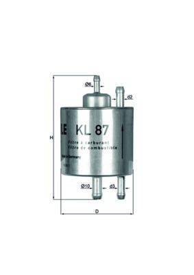 Mahle KL87 Kraftstofffilter