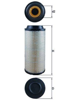 Mahle LX1687 Luftfilter