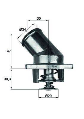 Mahle TI387 Thermostat, Kühlmittel