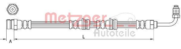 Metzger 4111087 Bremsschlauch