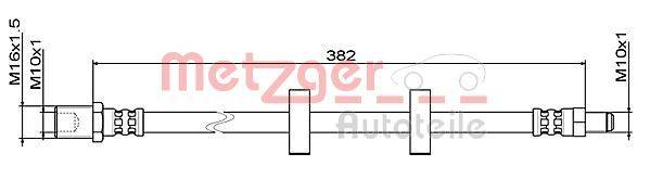 Metzger 4111487 Bremsschlauch