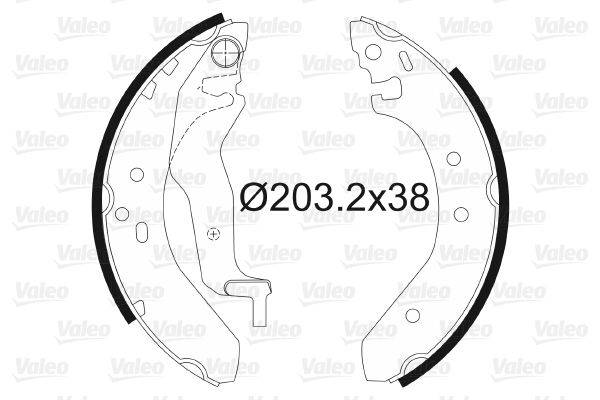 Valeo 562087 Bremsbackensatz