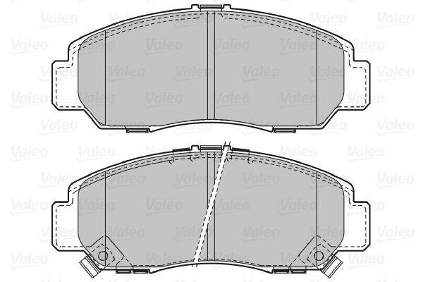 Valeo 598887 Bremsbelagsatz, Scheibenbremse
