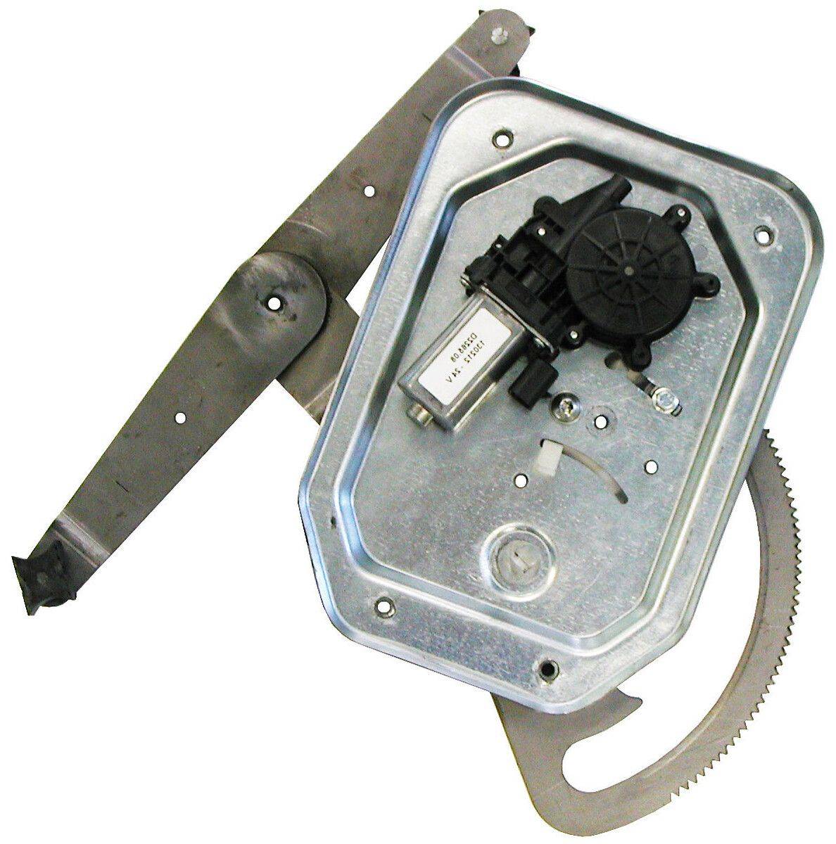 Metall-Fensterhebevorrichtung mit Zahnrädern, Motor und Befestigungshalterung, verwendet zum Betrieb von Autofenstern.