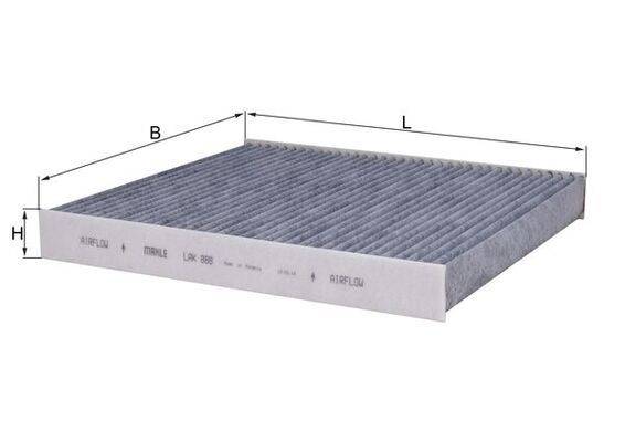 Mahle LAK888 Filter, Innenraumluft