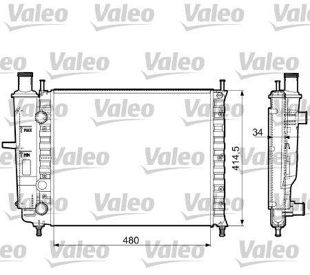 Valeo 732788 Kühler, Motorkühlung