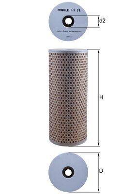 Mahle HX89 Filter, Arbeitshydraulik