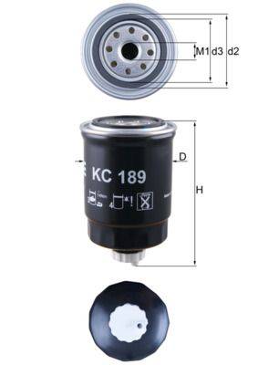 Mahle KC189 Kraftstofffilter