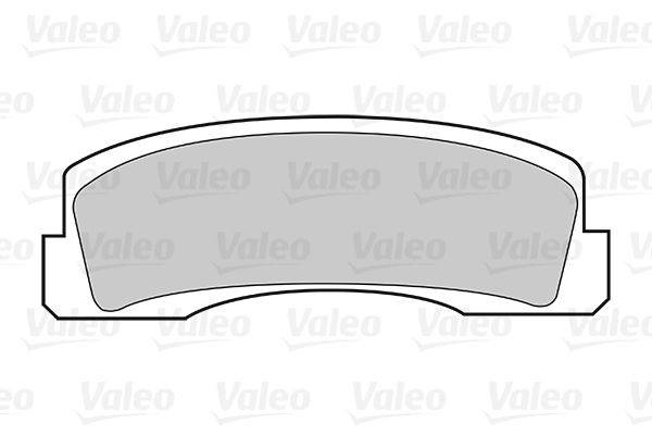 Querschnitt einer mechanischen Komponente mit einer gekrümmten Oberfläche und einer flachen Unterseite, im Hintergrund mit 'Valeo' beschriftet.