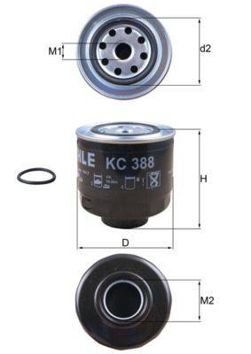 Mahle KC388D Kraftstofffilter
