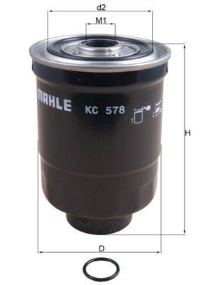 Mahle KC578D Kraftstofffilter