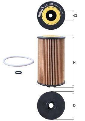 Mahle OX1058D Ölfilter