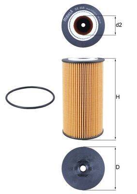 Mahle OX358D Ölfilter