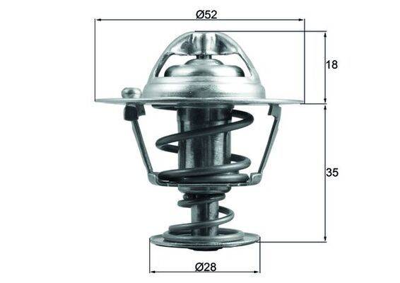 Mahle TX18478D Thermostat, Kühlmittel