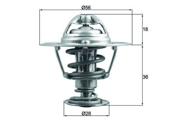Mahle TX19988D Thermostat, Kühlmittel