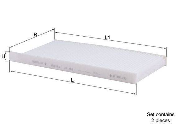 Mahle LA468/S Filter, Innenraumluft