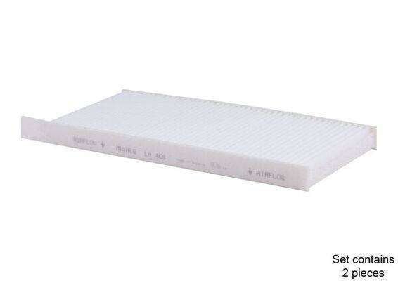Ein flacher, rechteckiger Luftfilter mit weißem gefalteten Material, beschriftet mit ‚MAHLE LA 936' und ‚AIRFLOW', entwickelt für HVAC-Systeme.