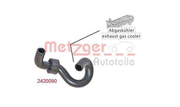 Bild eines Abgaskühler-Schlauchs mit der Beschriftung „Abgaskühler / exhaust gas cooler