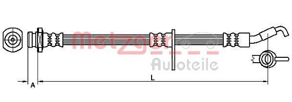 Metzger 4110490 Bremsschlauch