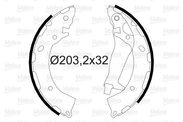 Valeo 564090 Bremsbackensatz
