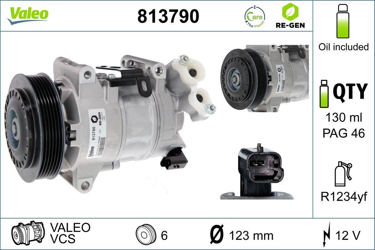 Valeo 813790 Kompressor, Klimaanlage
