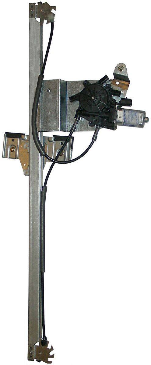 Metallwandmontierte Vorrichtung mit einem zylindrischen Motor, einem Kabel und einer Halterung, wahrscheinlich Teil eines mechanischen oder elektronischen Systems zur Bedienung.