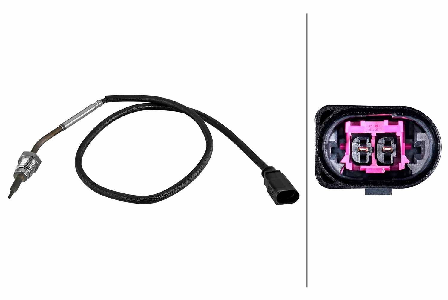 Hella 6PT010376-791 Sensor, Abgastemperatur
