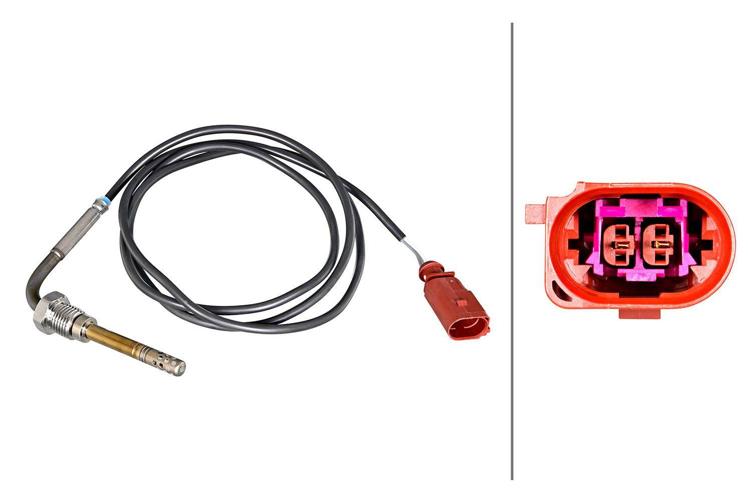 Hella 6PT010376-991 Sensor, Abgastemperatur