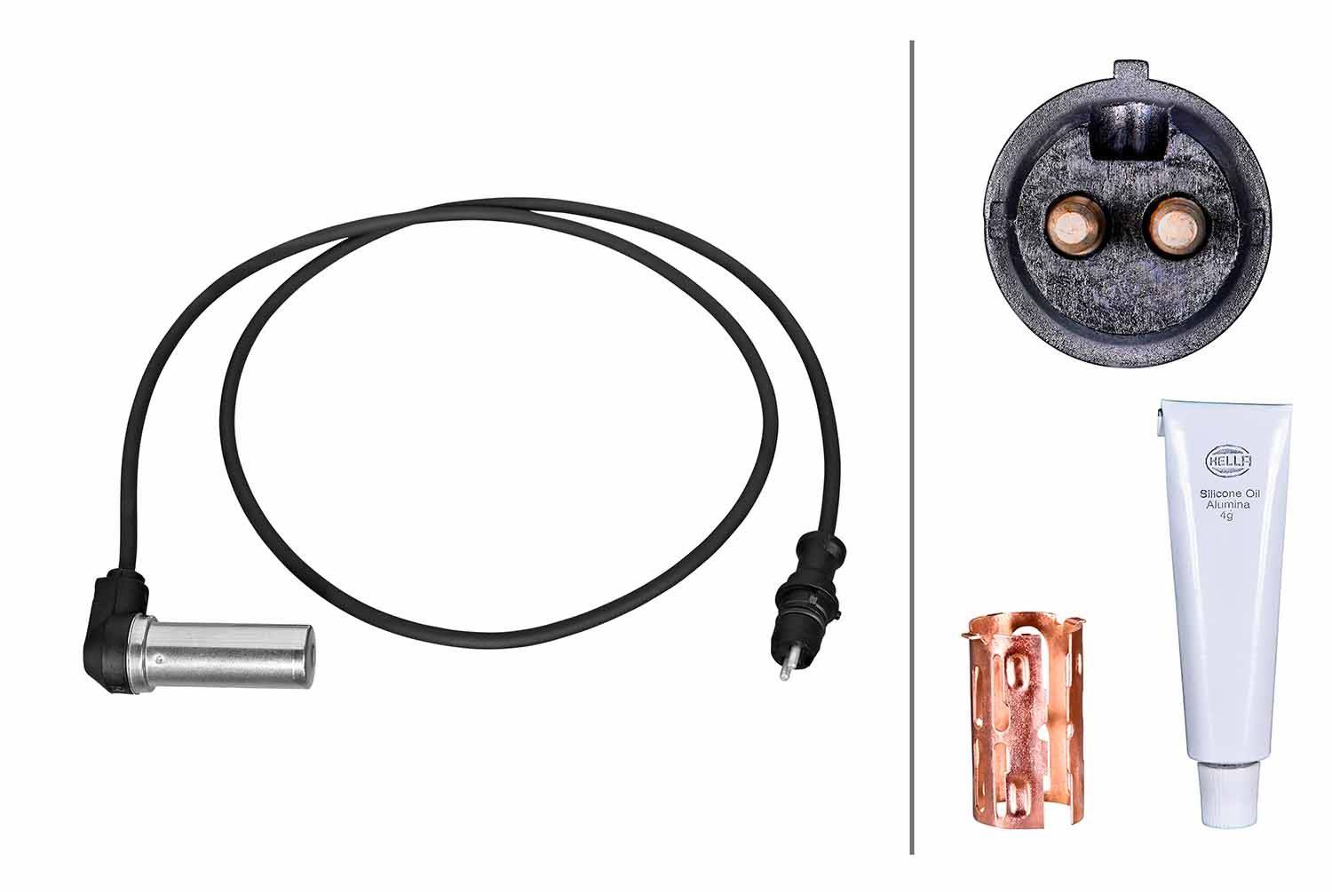 Hella 6PU230052-491 Sensor, Raddrehzahl