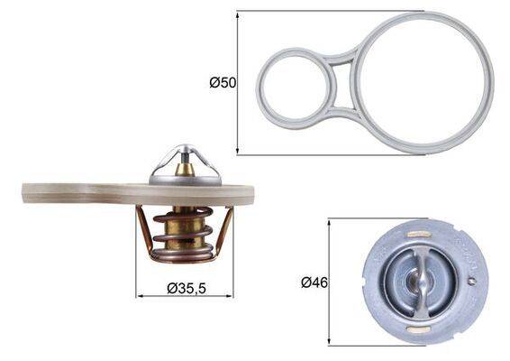 Mahle TX25591 Thermostat, Kühlmittel