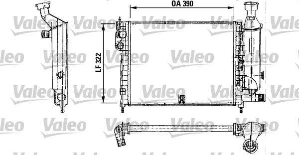 Valeo 730491 Kühler, Motorkühlung
