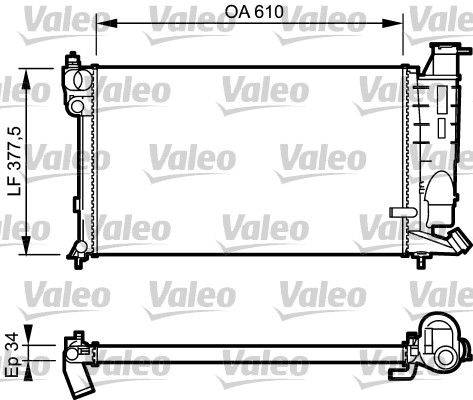 Valeo 731391 Kühler, Motorkühlung