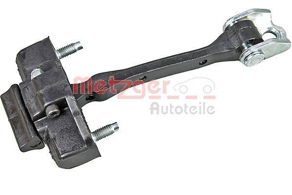 Autotür-Feststellband mit Schrauben, entwickelt zur Begrenzung des Öffnungswinkels von Fahrzeugtüren und zur Vermeidung von Schäden, von Metzger Autoteile.