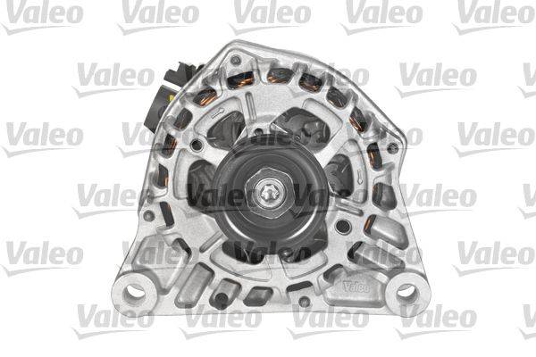 Marke 'Valeo' Autoteil, möglicherweise ein Lichtmaschine, von oben gezeigt, mit seiner metallischen Struktur und internen Komponenten.