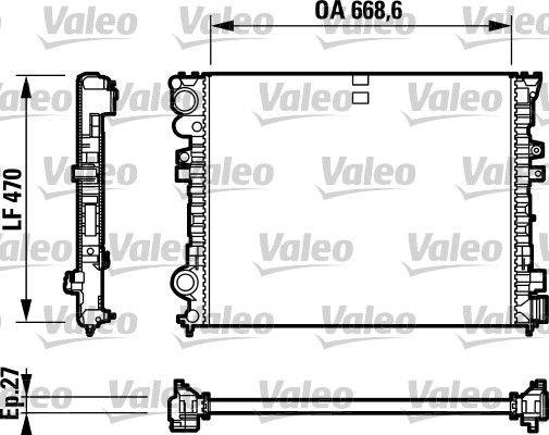 Valeo 732692 Kühler, Motorkühlung