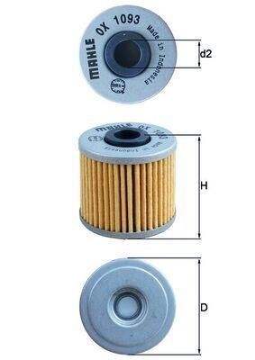 Mahle OX1093 Ölfilter