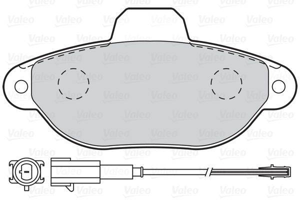 Valeo 302093 Bremsbelagsatz, Scheibenbremse