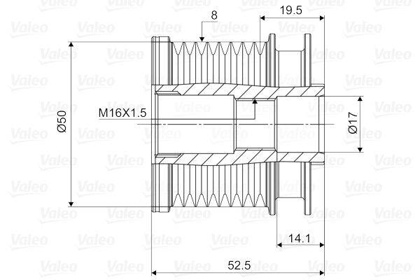 Valeo 588093 Generatorfreilauf