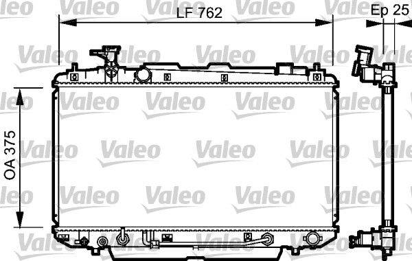 Valeo 734493 Kühler, Motorkühlung