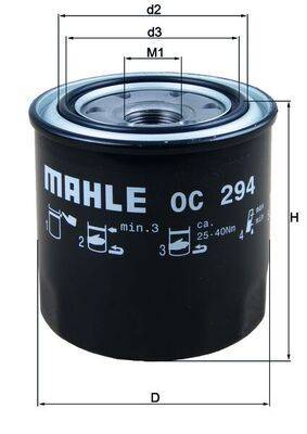 Mahle OC294 Ölfilter