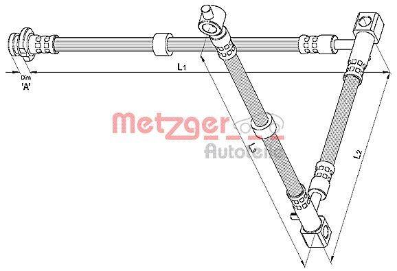 Metzger 4110394 Bremsschlauch