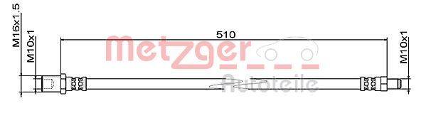 Metzger 4111494 Bremsschlauch