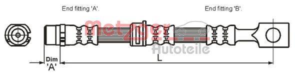 Metzger 4115194 Bremsschlauch