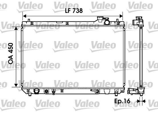 Valeo 734194 Kühler, Motorkühlung