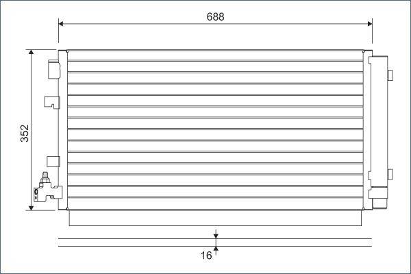 Valeo 814094 Kondensator, Klimaanlage