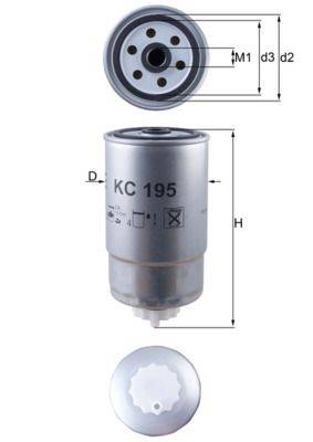 Mahle KC195 Kraftstofffilter